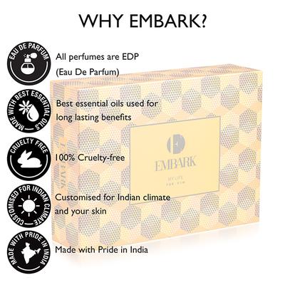 EMBARK My Life For Him Men/Boys Perfume Giftset( 100ml EDP + 100ml Shower Gel + 100ml Face Wash + 150ml Perfumed Deodorant + Mens Pouch) 450 ml - Men Perfumes (Edt/Edp)