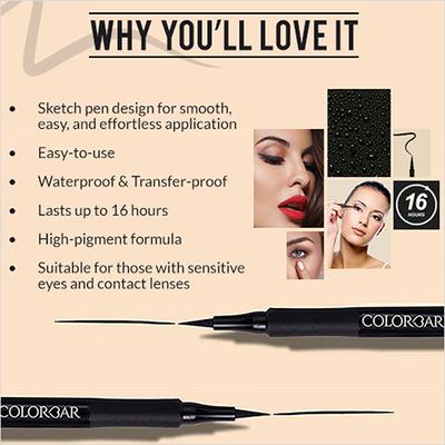 Colorbar Ultimate Eye Liner - (001) 1 ml - Eyeliners