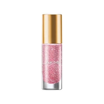 Lakme Glitterati Nail Blushing Pink 6 ml - Nail Polish