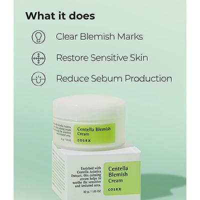 Cosrx Centella Blemish Cream 30gm - Face Moisturizers