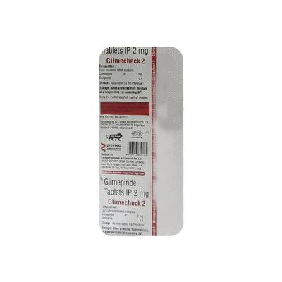 GLIMECHECK 2 Tablet 10's - Diabetes-Ant