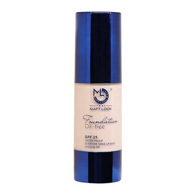 Matt Look Foundation Oil - Free & Waterproof SPF - 25, 24 H, H12, 102 30ml - Foundation