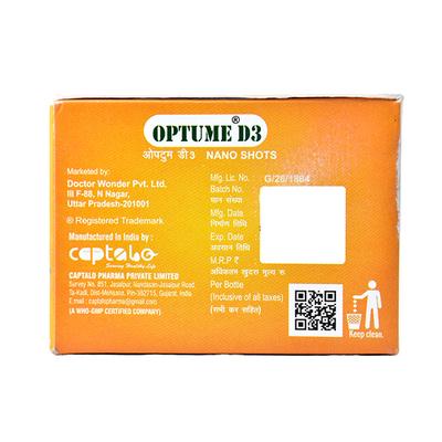 OPTUME D3 SUGAR FREE Nano Shots 5ml - Supplements-Vit