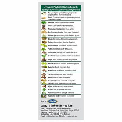 Allen Allenzyme No Added Sugar Liquid - Pineapple 450 ml - Personal Care (Ayush)