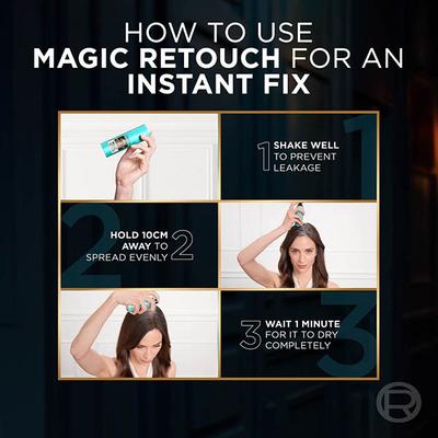 L'Oreal Paris Magic Retouch Instant Root Concealer Spray Dark Brown 75ml - Hair Sprays & Mists