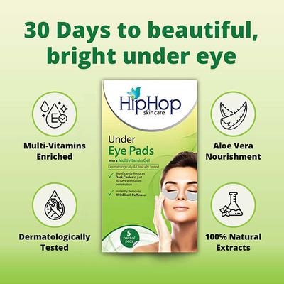 HipHop Under Eye Pads with Nourishing Gel 5's - Kajal & Kohls