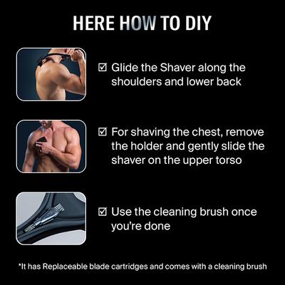 Bombay Shaving Company Back Hair Removal and Body Shaver Razor for Men 1's - Razors & Cartridges