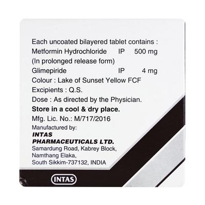 Zoryl M4 Forte Tablet 15'S - Diabetes-Ant