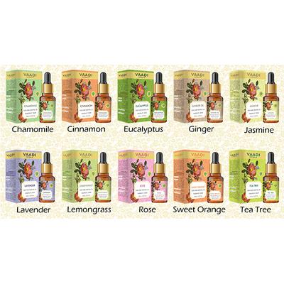 Vaadi Herbals Lemon Essential Oil - Lightens Skin, Reduces Dandruff, Uplifts Mood - 100% Pure Therapeutic Grade 10 ml - Essential Oils