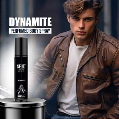 NEUD Dynamite Perfumed Body Spray for Men, No Gas Deodorant with Long-Lasting Fragrance 120 ml - Men Perfumes (Edt/Edp)