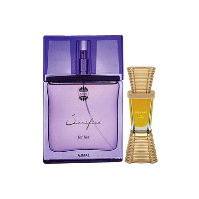 Ajmal Sacrifice For Her EDP Floral Musky Perfume And Impress Concentrated Perfume Oil Citrus 60 ml - Perfumes (Edt/Edp)