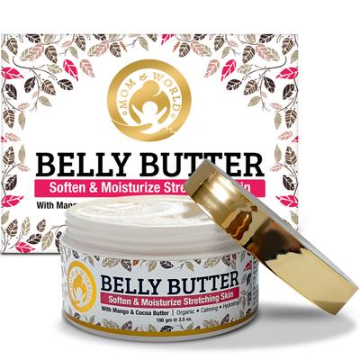 Mom & World Belly Butter - Mango and Cocoa Butter 100 gm - Baby Skin Care