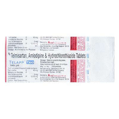 TELAPP TRIO 40mg Tablet 10's - Hypertension-Ana