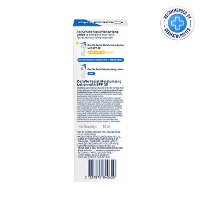 CeraVe PM Facial Moisturising Lotion - Normal to Dry Skin 52 ml - Face Wash & Cleansers