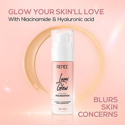 Renee Cosmetics Lumi Glow Highlighting Foundation Satin Ivory 30 ml - Foundation