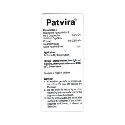 PATVIRA Eye Drops 3ml - Eye conditions-Oph
