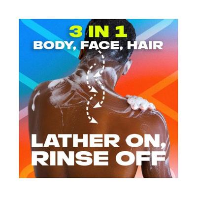 Axe Sports Blast 3 In 1 Body Face & Hair Wash for Men Long-Lasting Fragrance 400 ml - Shower Gels & Body Wash