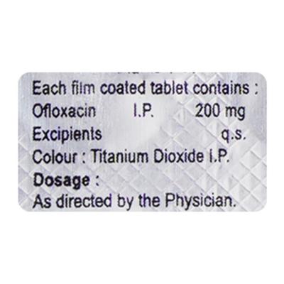 Toflox 200mg Tablet 10'S - Bacterial Infections-Qui