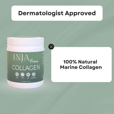 INJA Prime Collagen Finest Hydrolyzed Marine Collagen Powder - Unflavoured 125 gm - Hair & Skin