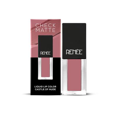 RENEE Check Matte Liquid Lip Color - Castle of Nude 2.5 ml - Liquid Lipsticks