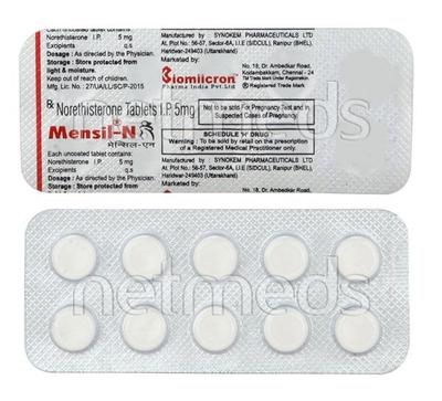 Mensil N Tablet 10'S - Hormonal Therapy-Oes