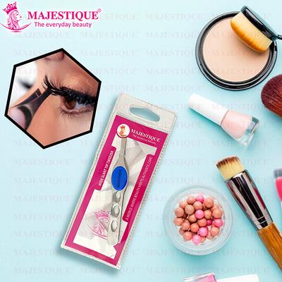 Majestique Slant Tip Tweezer With Grip Non-Slip Grip Slant Tip Tweezers Slant Tweezer 1's - Tweezers