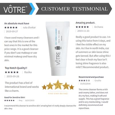 Votre 3 IN 1 Creme Cleanser 30 gm - Face Creams