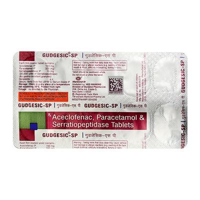 GUDGESIC SP Tablet 10's - Pain relief-Nsa