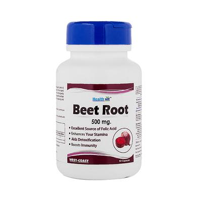 Healthvit Beet Root Capsules For Immunity Booster 60's - Vitamin C