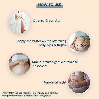 The Mom's Co. Natural Body Butter with Shea Butters, Sea Buckthorn & Roseship Oils 200gm - Body Butter