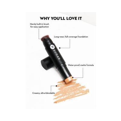 Sugar Cosmetics Ace Of Face Mini Foundation Stick 25 Macchiato 7 gm - Foundation