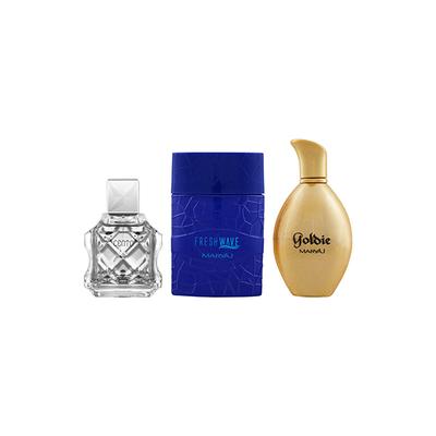 Ajmal Cento EDP Oriental Perfume & Maryaj Fresh Wave For Him EDP & Goldie EDP 1's - Men Perfumes (Edt/Edp)