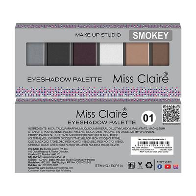 Miss Claire Makeup Studio Smokey Eyeshadow Palette - 1 6 gm - Eye Shadow Palettes