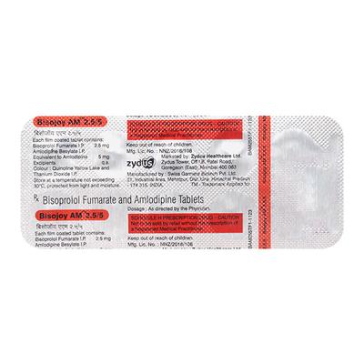 BISOJOY AM 2.5/5 Tablet 10's - Hypertension-Bet