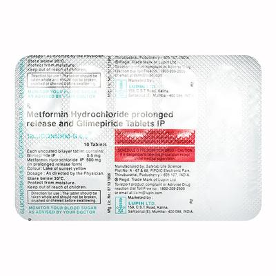 Gluconorm G 0.5mg Tablet 10'S - Diabetes-Ant