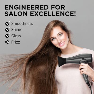 Ikonic Professional Finishing Line Hair Dryer-Grey 1's - Hair Dryers