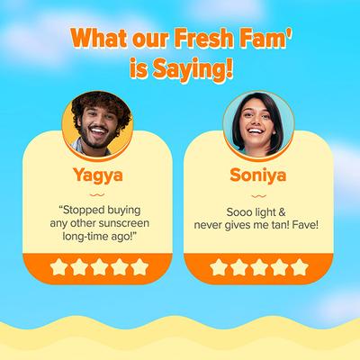 Aqualogica Glow Plus Dewy Sunscreen Papaya & Vitamin C SPF 50+ PA++++ UVA / UVB 50gm - Face Sunscreen