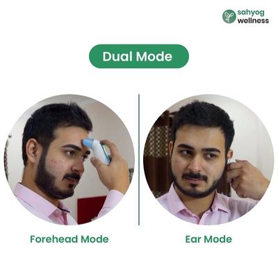 Sahyog Wellness Multi Function Non-Contact Forehead & Ear Infrared Thermometer - Health Monitors And Equipment
