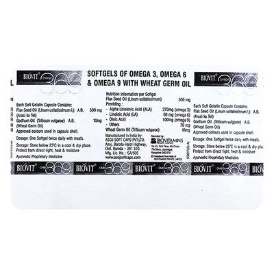 BIOVIT OMEGA 369 Capsule 10's - Supplements-Vam