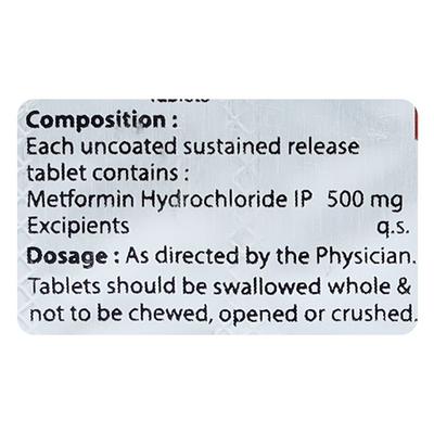 DAILYMET 500 SR Tablet 10's - Diabetes-Ant