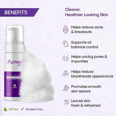 ACMED PLUS GENTLE PIMPLE CARE FOAMING Face Wash 150ml - Cleanser-Oth
