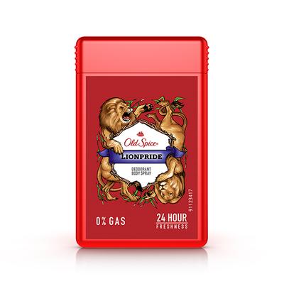 Old Spice Lionpride No Gas Deodorant Body Spray Perfume for Men Pocket Size 17ml each, Travel Friendly 2's - Men Deodorants/Roll-Ons