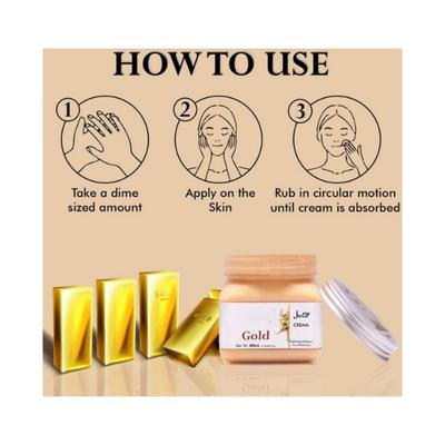 Jeva Gold Brightening and Radiance Face and Body Cream 380 ml - Lotions & Creams