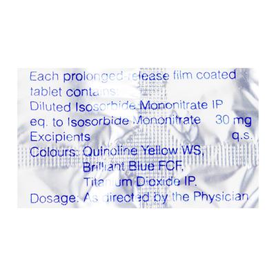 Monotrate SR 30mg Tablet 10'S - Angina