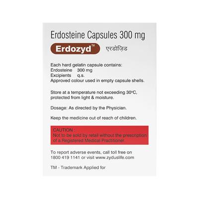 ERDOZYD 300mg Capsule 10's - General-P
