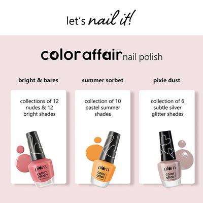 Plum Color Affair Nail Polish Summer Sorbet Collection - Lemon -153 11 ml - Nail Polish
