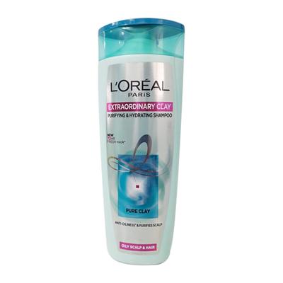 L'Oreal Paris Extraordinary Clay Purifying & Hydrating Shampoo 396 ml - Shampoos