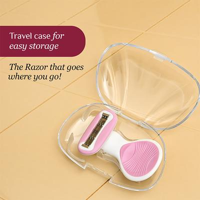 Carmesi Body Razor for Women's Hair Removal, with Travel Case, 5-Blade Precision 1's - Shaving & Hair Removal