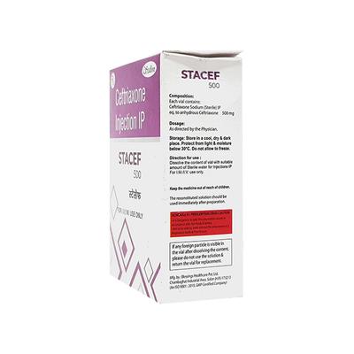 STACEF 500 Injection 1's - Bacterial Infections-Cep