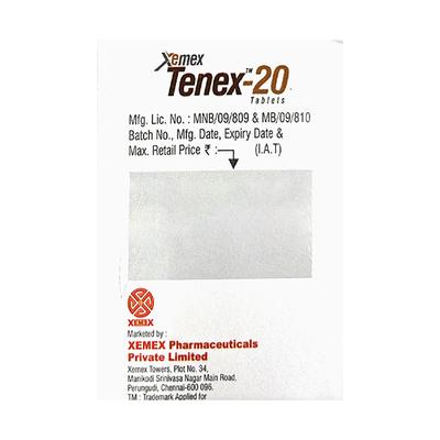 TENEX 20 Tablet 14's - Diabetes-Ant
